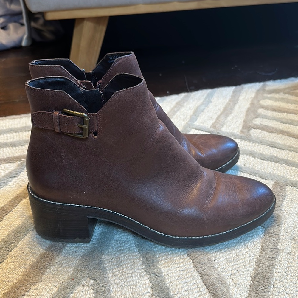 Cole Haan Brown Leather Ankle Booties